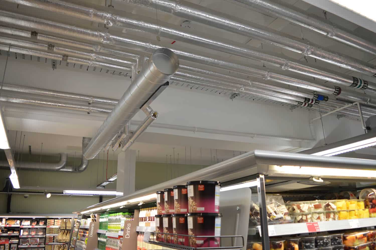 Marks & Spencers Royal Surrey, Ceiling Vents