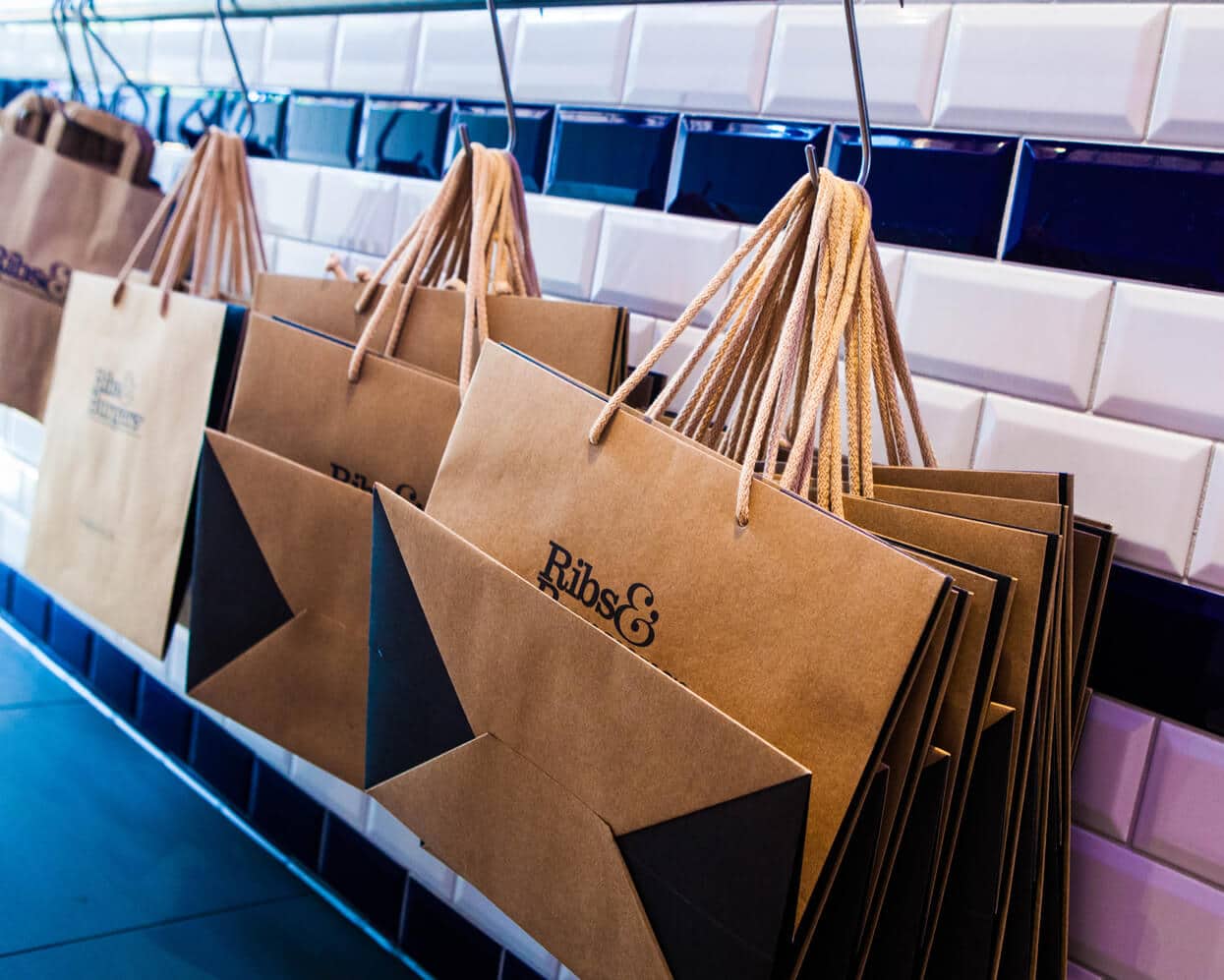 Ribs & Burgers Takeaway Bags