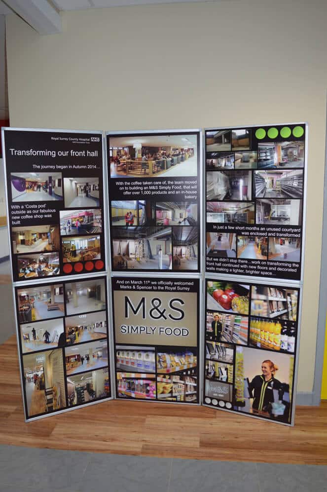 Marks & Spencers Royal Surrey Advertisement Board