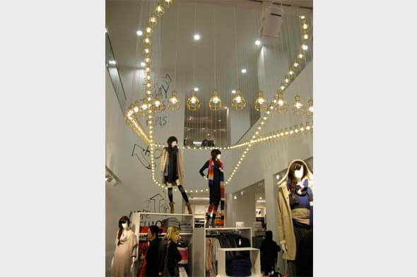 H&M Mannequins and Lights