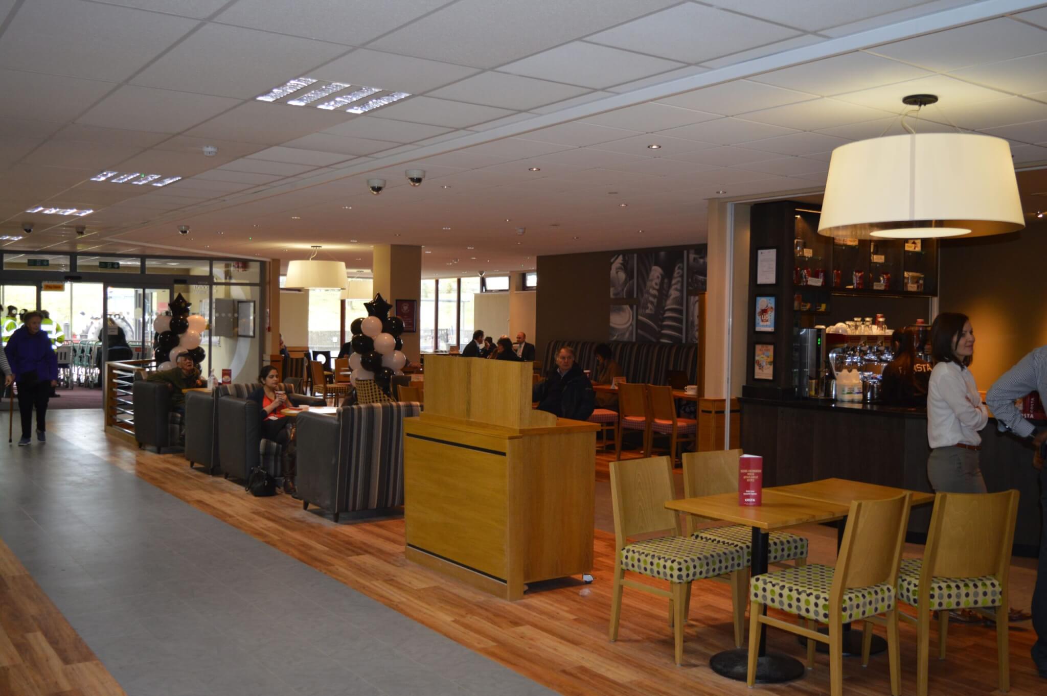 Costa Coffee Royal Surrey Seated Area