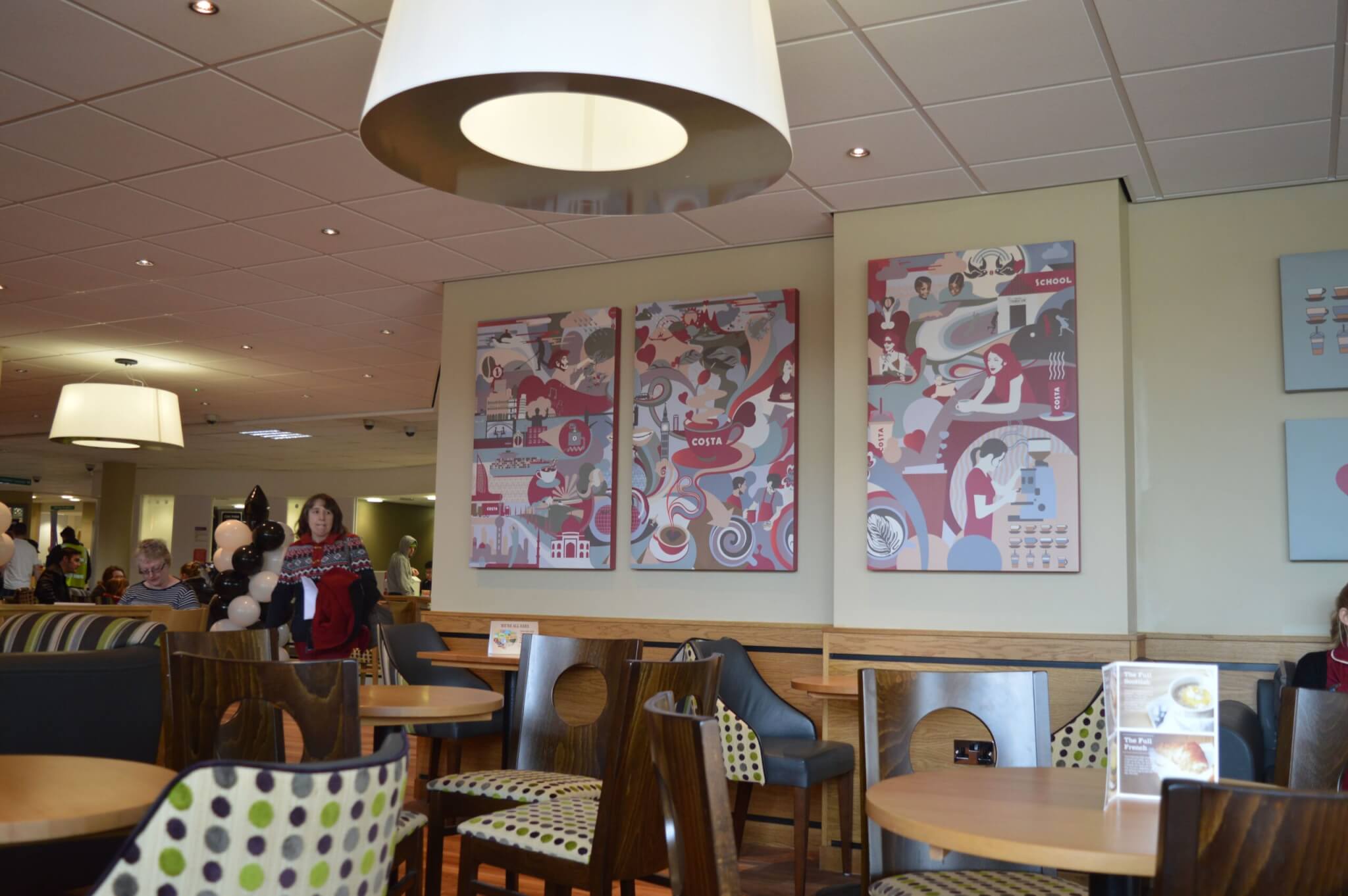 Costa Coffee Royal Surrey Wall Art